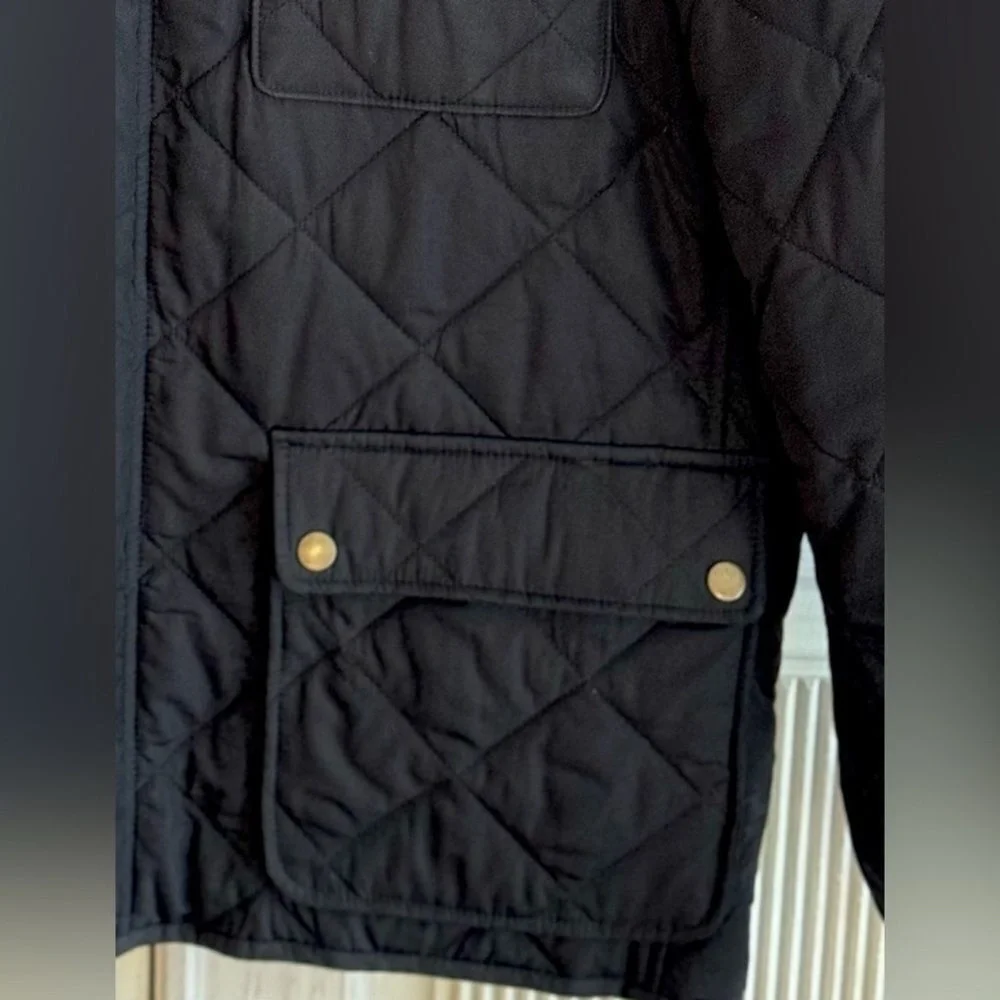 J CREW‎ Mens Greyson Quilted and Corduroy Barn Black Jacket, Size XXL